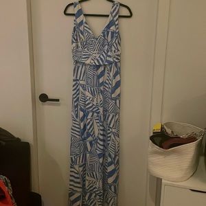 Size Large Lilly Pulitzer sailboat maxi dress